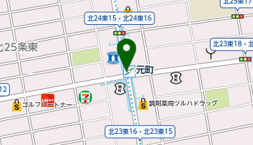 元町(北海道)の地図画像