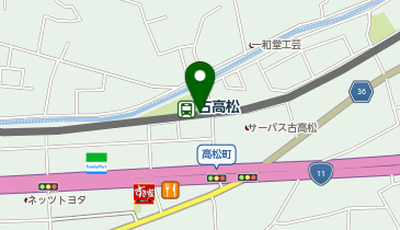 古高松の地図画像