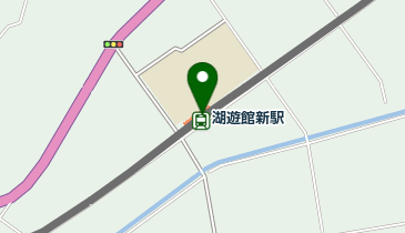 湖遊館新駅の地図画像