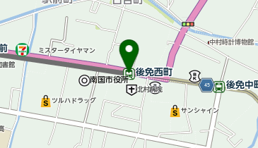 後免西町の地図画像