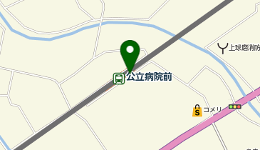 公立病院前の地図画像