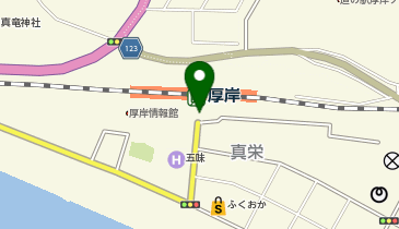 厚岸の地図画像