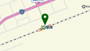 厚床の地図画像