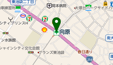向原(東京都)の地図画像