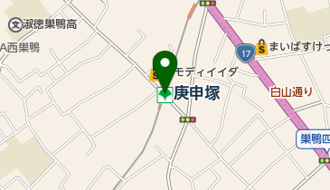 庚申塚の地図画像