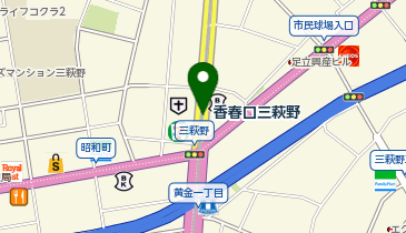 香春口三萩野の地図画像
