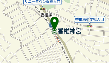 香椎神宮の地図画像