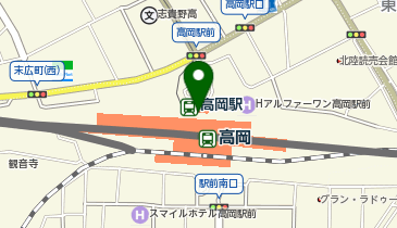 高岡駅の地図画像