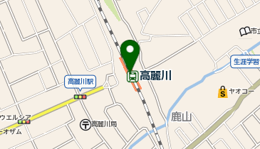 高麗川の地図画像