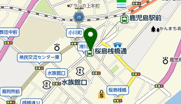 桜島桟橋通の地図画像