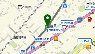 笹貫の地図画像