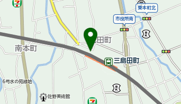 三島田町の地図画像