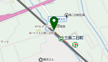 三島二日町の地図画像