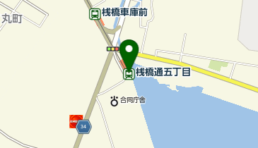 桟橋通五丁目の地図画像