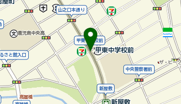 甲東中学校前の地図画像
