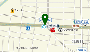 志賀本通の地図画像