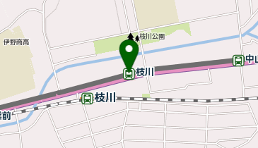 枝川(とさでん交通)の地図画像