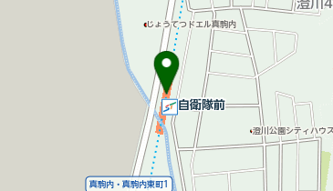 自衛隊前の地図画像