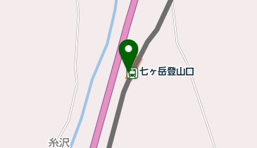 七ヶ岳登山口の地図画像