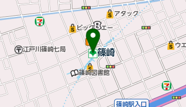 篠崎の地図画像