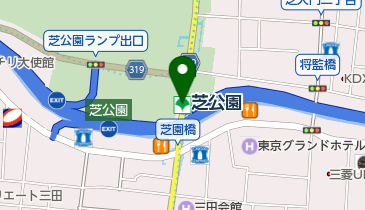 芝公園の地図画像