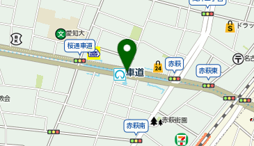 車道の地図画像