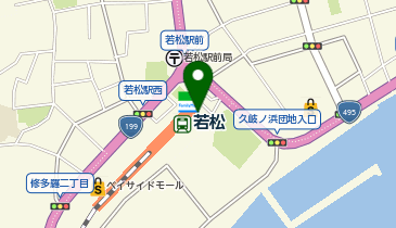 若松の地図画像