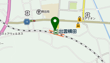 出雲横田の地図画像