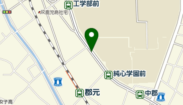 純心学園前の地図画像