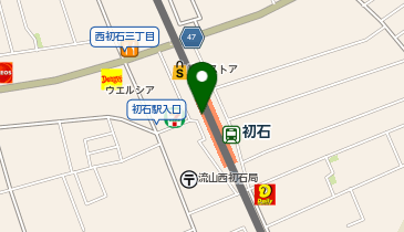 初石の地図画像