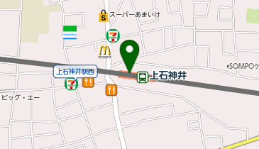 上石神井の地図画像