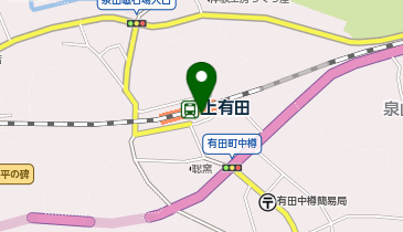 上有田の地図画像