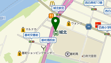 城北の地図画像