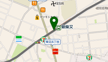 新柴又の地図画像