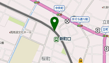 新町口の地図画像
