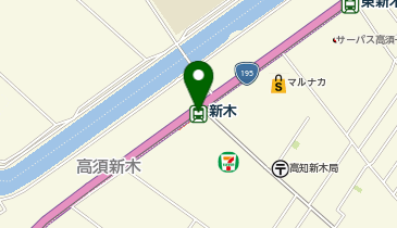 新木(高知県)の地図画像