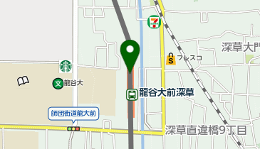 龍谷大前深草の地図画像