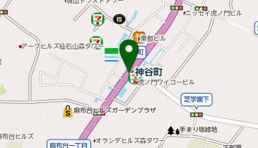 神谷町の地図画像