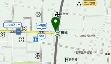 神明(福井県)の地図画像