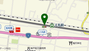 人丸前の地図画像