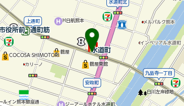 水道町の地図画像