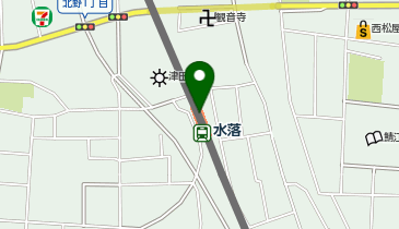 水落の地図画像