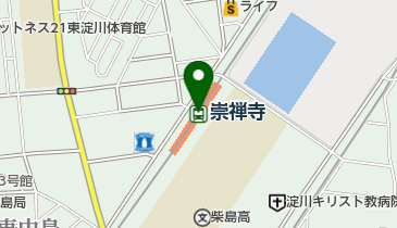 崇禅寺の地図画像