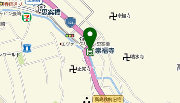 崇福寺の地図画像