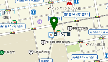 西15丁目の地図画像