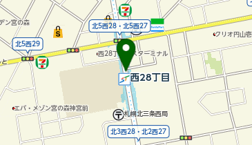 西28丁目の地図画像