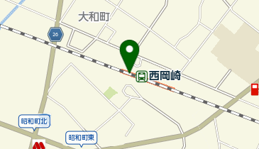 西岡崎の地図画像