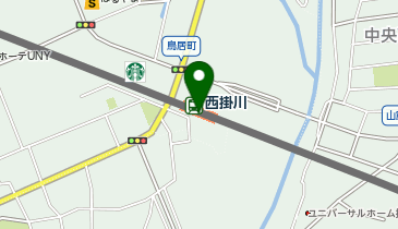 西掛川の地図画像