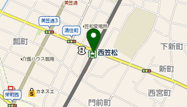 西笠松の地図画像