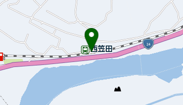 西笠田の地図画像